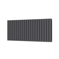 Scudo Bravo 600 x 1430mm Double Designer Radiator - Anthracite