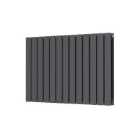 Scudo Bravo 600 x 886mm Double Designer Radiator - Anthracite