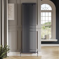 Scudo 1800 x 335mm 2 Column Vertical Designer Radiator - Anthracite