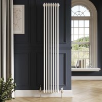 Scudo 1800 x 335mm 3 Column Vertical Designer Radiator - White