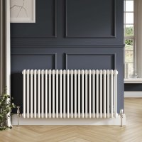 Scudo 600 x 650mm 3 Column Horizontal Designer Radiator - White