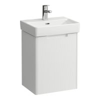 Laufen Juna 450 x 320mm 1 Door Left Hand Vanity Unit (for Pro S Basin) - Matt White