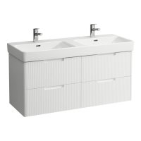 Laufen Juna 1200 x 450mm 4 Drawer Double Vanity Unit (for Pro S Basin) - Matt White