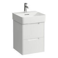 Laufen Juna 450 x 400mm 2 Drawer Vanity Unit (for VAL Basin) - Matt White