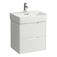 Laufen Juna 550 x 400mm 2 Drawer Vanity Unit (for VAL Basin) - Matt White