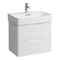 Laufen Juna 650 x 400mm 2 Drawer Vanity Unit (for VAL Basin) - Matt White