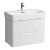 Laufen Juna 750 x 400mm 2 Drawer Vanity Unit (for VAL Basin) - Matt White