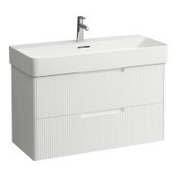 Laufen Juna 950 x 400mm 2 Drawer Vanity Unit (for VAL Basin) - Matt White