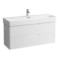 Laufen Juna 1200 x 400mm 2 Drawer Vanity Unit (for VAL Basin) - Matt White