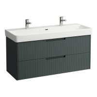 Laufen Juna 1200 x 450mm 2 Drawer Vanity Unit (for Pro S Basin) - Traffic Grey