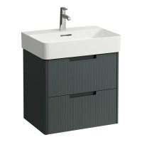Laufen Juna 600 x 400mm 2 Drawer Vanity Unit (for VAL Basin) - Traffic Grey