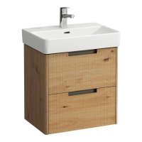 Laufen Juna 550 x 360mm 2 Drawer Vanity Unit (for Pro S Basin) - Wild Oak