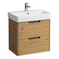 Laufen Juna 600 x 360mm 2 Drawer Vanity Unit (for Pro S Basin) - Wild Oak