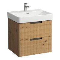 Laufen Juna 600 x 450mm 2 Drawer Vanity Unit (for Pro S Basin) - Wild Oak