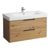 Laufen Juna 1050 x 450mm 2 Drawer Vanity Unit (for Pro S Basin) - Wild Oak