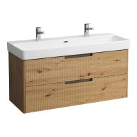 Laufen Juna 1200 x 450mm 2 Drawer Vanity Unit (for Pro S Basin) - Wild Oak