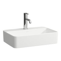 Laufen Savoy 540 x 380mm Rectangular 1 Tap Hole Countertop Basin - White