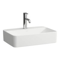 Laufen Savoy 540 x 380mm Rectangular 1 Tap Hole Countertop Basin - Matt White