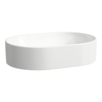 Laufen Savoy 550 x 380mm Oval 0 Tap Hole Countertop Basin - White