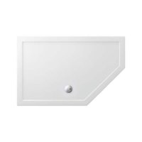 Zamori 1400 x 900mm White Pentangle Shower Tray