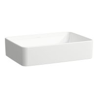 Laufen Savoy 550 x 380mm Rectangular 0 Tap Hole Countertop Basin - White