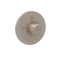 Vitra Root Round Built-In Thermostatic Mixer - Brushed Nickel