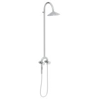 Vitra Liquid Thermostatic Shower Column with Magnetic Hand Shower - Chrome