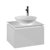 Villeroy & Boch Legato 600mm 1 Drawer Vanity Unit - Gloss White
