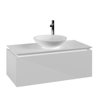 Villeroy & Boch Legato 1000mm 1 Drawer Vanity Unit - Gloss White