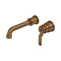 Perrin & Rowe Armstrong Armstrong Wall-Mounted Single Lever Basin Mixer - English Bronze