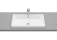 Roca The Gap Square 600mm 0 Taphole Inset Basin