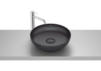 Roca Bol 425mm Round FINECERAMIC® Countertop Basin - Matt Black