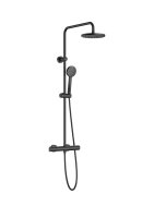 Roca Victoria-T Thermostatic Shower Column - Matt Black