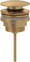 Villeroy & Boch Push-To-Open Basin Waste - Brushed Gold - Stock Clearance