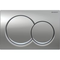 Geberit Alpha01 Round Dual Flush Plate - Chrome