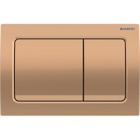 Geberit Alpha01 Sqaure Dual Flush Plate - Red Gold