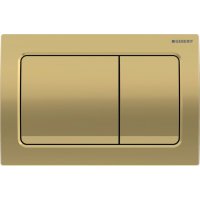 Geberit Alpha01 Sqaure Dual Flush Plate - Brass