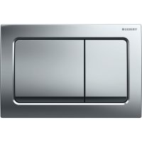Geberit Alpha01 Sqaure Dual Flush Plate - Chrome
