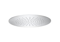 Roca Raindream 380mm Extra Slim Round Rain Shower Head for Ceiling Installation - Chrome