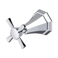 Perrin & Rowe Deco Four-Way Concealed Diverter with Crosstop Handle - Chrome
