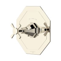 Perrin & Rowe Deco Concealed Thermostatic Shower Mixer with Crosstop Handle - Nickel