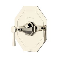 Perrin & Rowe Deco Concealed Thermostatic Shower Mixer with Lever Handle - Nickel
