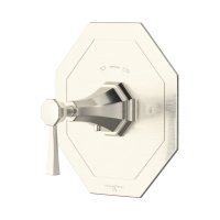 Perrin & Rowe Deco Concealed Thermostatic Shower Mixer with Lever Handle - Pewter