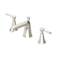 Perrin & Rowe Deco Three-Hole Basin Mixer with Lever Handles - Pewter