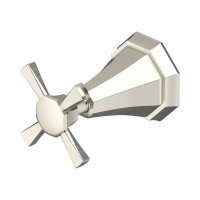 Perrin & Rowe Deco Three-Way Concealed Diverter with Shut Off and Crosstop Handle - Pewter