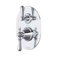 Perrin & Rowe Georgian Concealed Thermostatic Shower Mixer with Lever Handles - Chrome