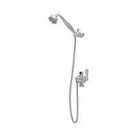 Perrin & Rowe Georgian Riser Diverter, Handshower, Hose and Parking Bracket - Chrome