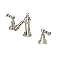 Perrin & Rowe Georgian Three-Hole Bidet Mixer with Lever Handles - Nickel