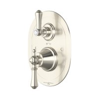 Perrin & Rowe Georgian Concealed Thermostatic Shower Mixer with Lever Handles - Pewter