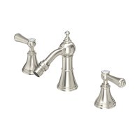 Perrin & Rowe Georgian Three-Hole Bidet Mixer with Lever Handles - Pewter